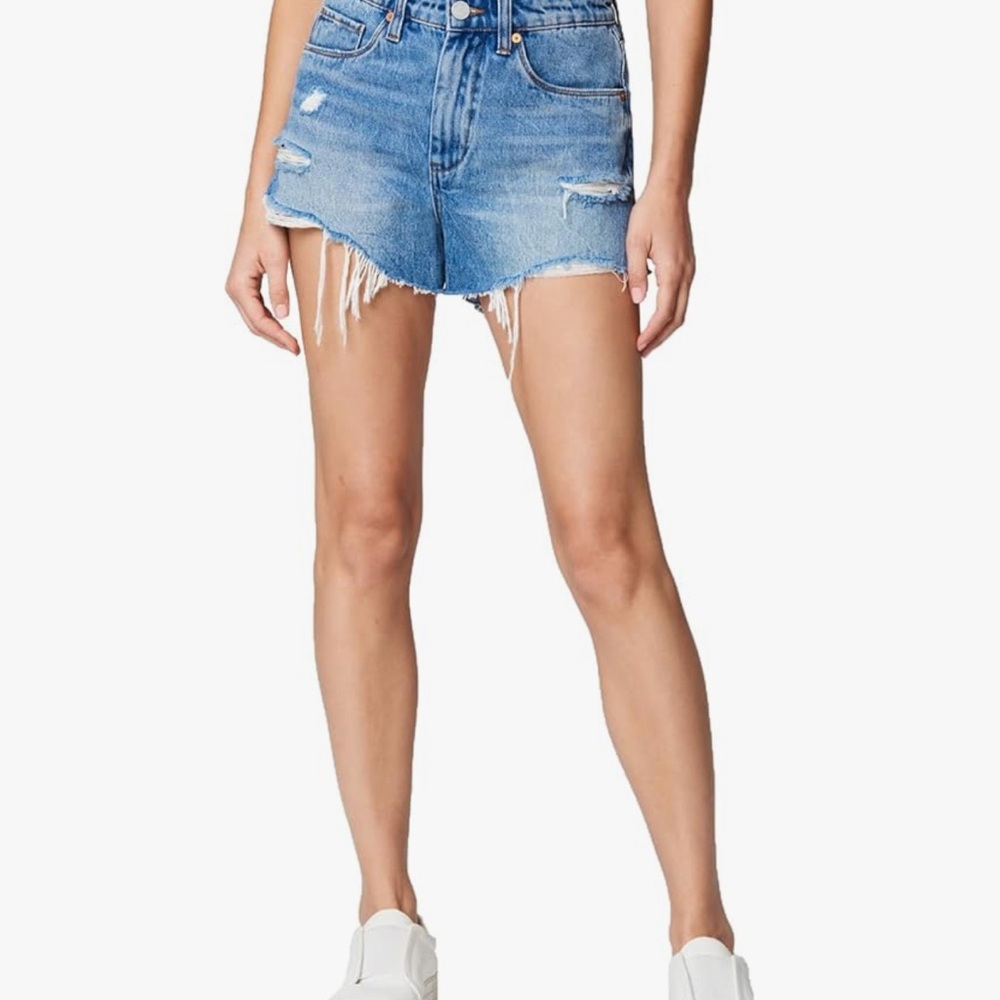 Distressed Vintage High-rise Jean Shorts, Size 31